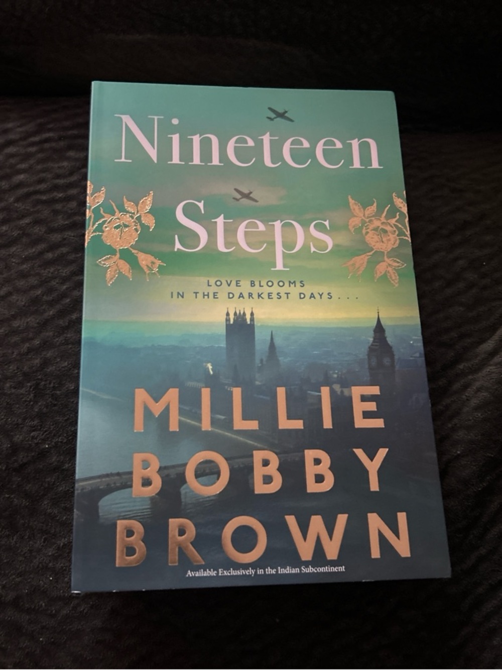 Nineteen Steps by Millie Bobby Brown - Teal & Gold Hardcover